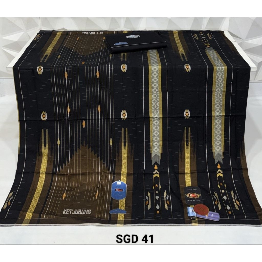 Sarung ketjubung SGD jahit tengah kualitas gold