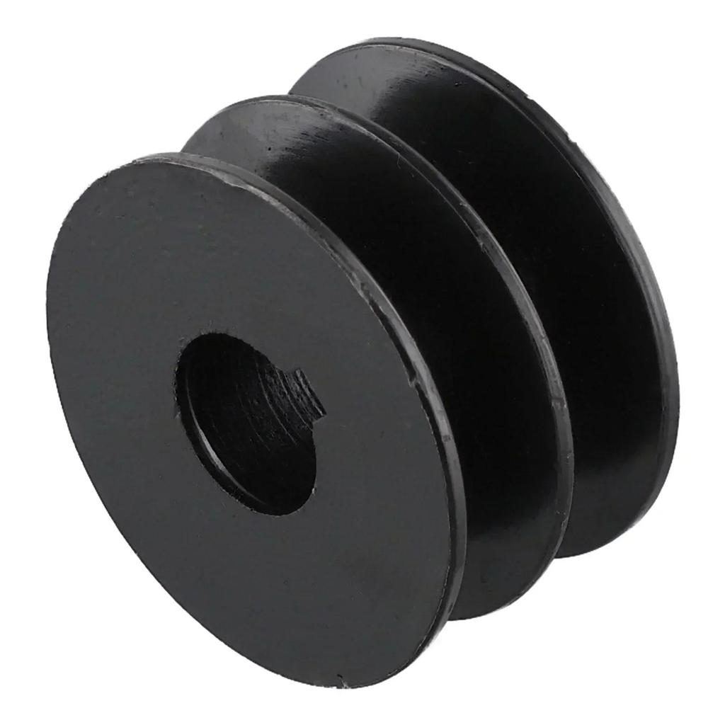 Pulley Sabuk Tahan Lama Pulley Sabuk Double V Ideal untuk Pulley Alur Bore 20mm Sabuk A untuk Mesin 