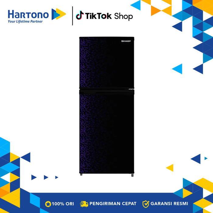 Sharp Kulkas Kecil 2 Pintu Small 2 Door Refrigerator SJ316MGGB