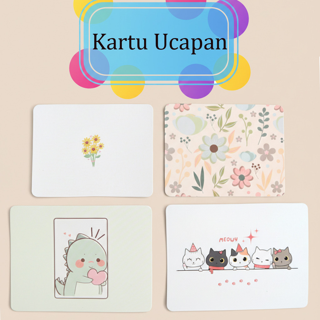 Kartu Ucapan Polos / Blank Card Aesthetic / Greeting Card Kosong