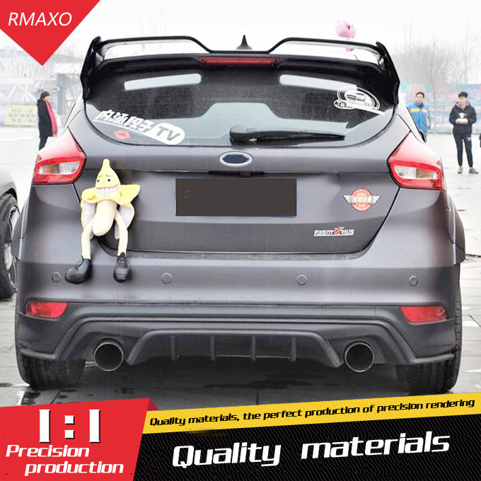 Use For Ford Focus RS Spoiler 2012-2017 Focus FS 3 pcs ABS Material Car Rear Wing Color Rear Spoiler