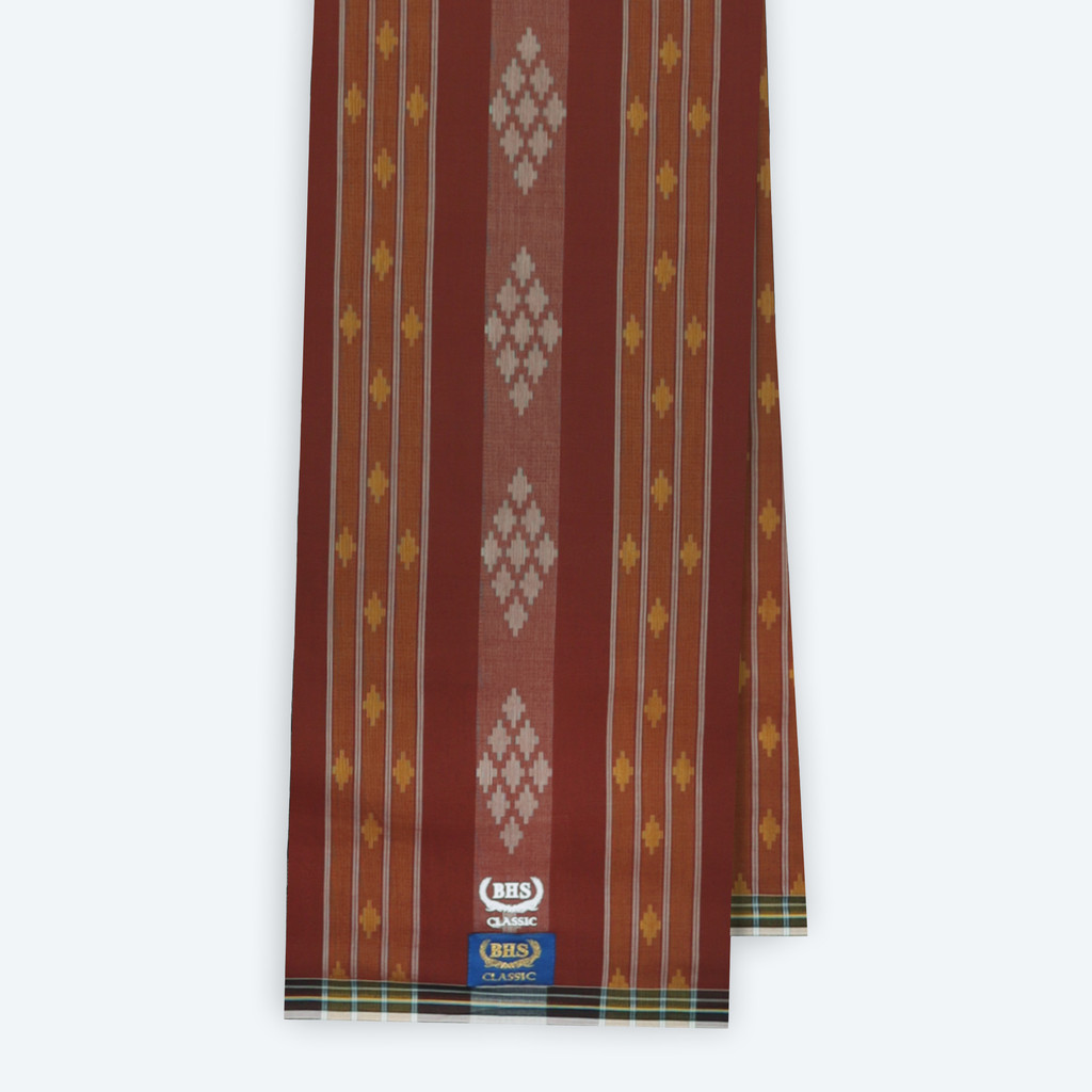 Sarung BHS Classic Gold Motif C44 DKA SJ Coklat