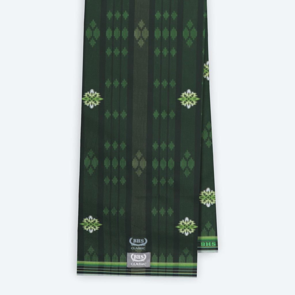 Sarung BHS Classic Silver Motif C45 SSK Hijau 02