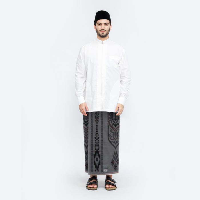 Sarung BHS Infinity Silver Motif V32 EKB Abu-Abu 02 - abu