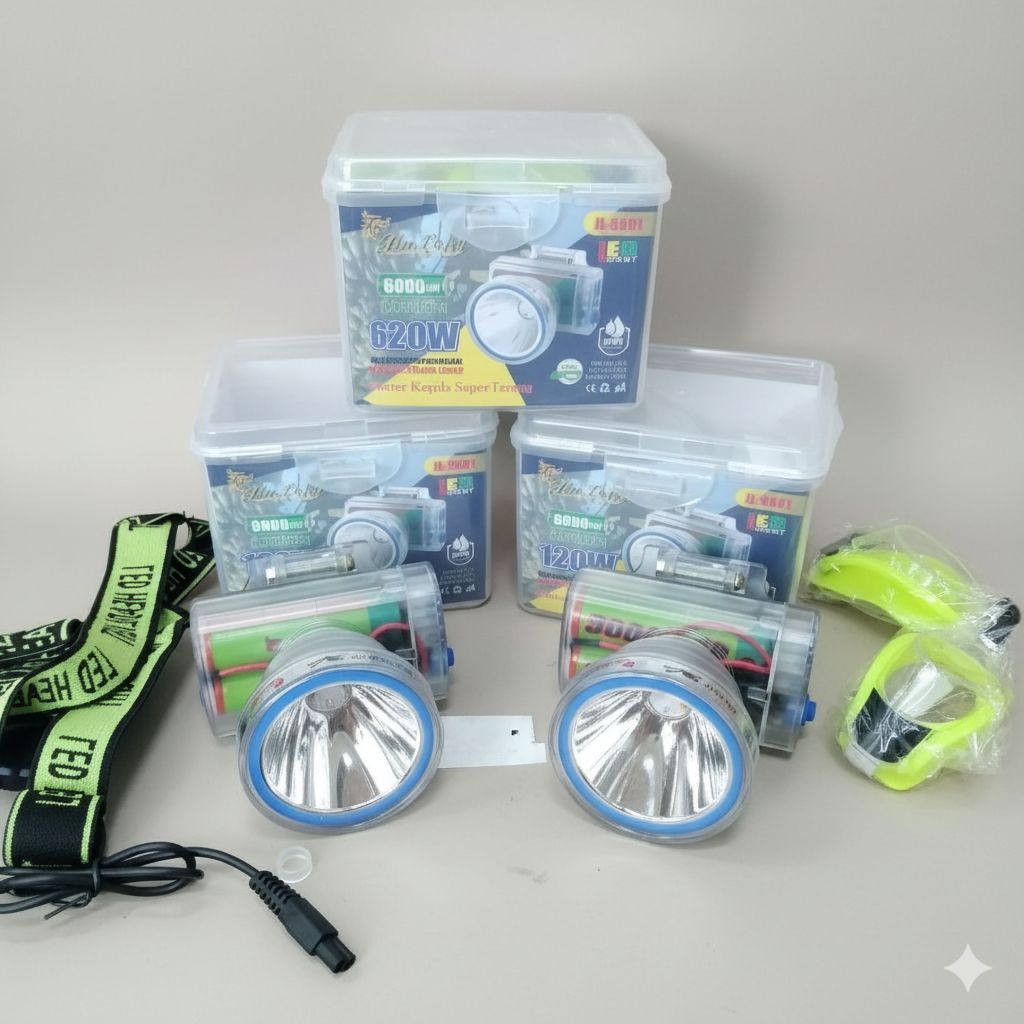 Bisa Cod Jin Long Senter Kepala Selam 500W Jinlong Jl-1102 / Jl-5601 120W - Gratis Tripod Mini -