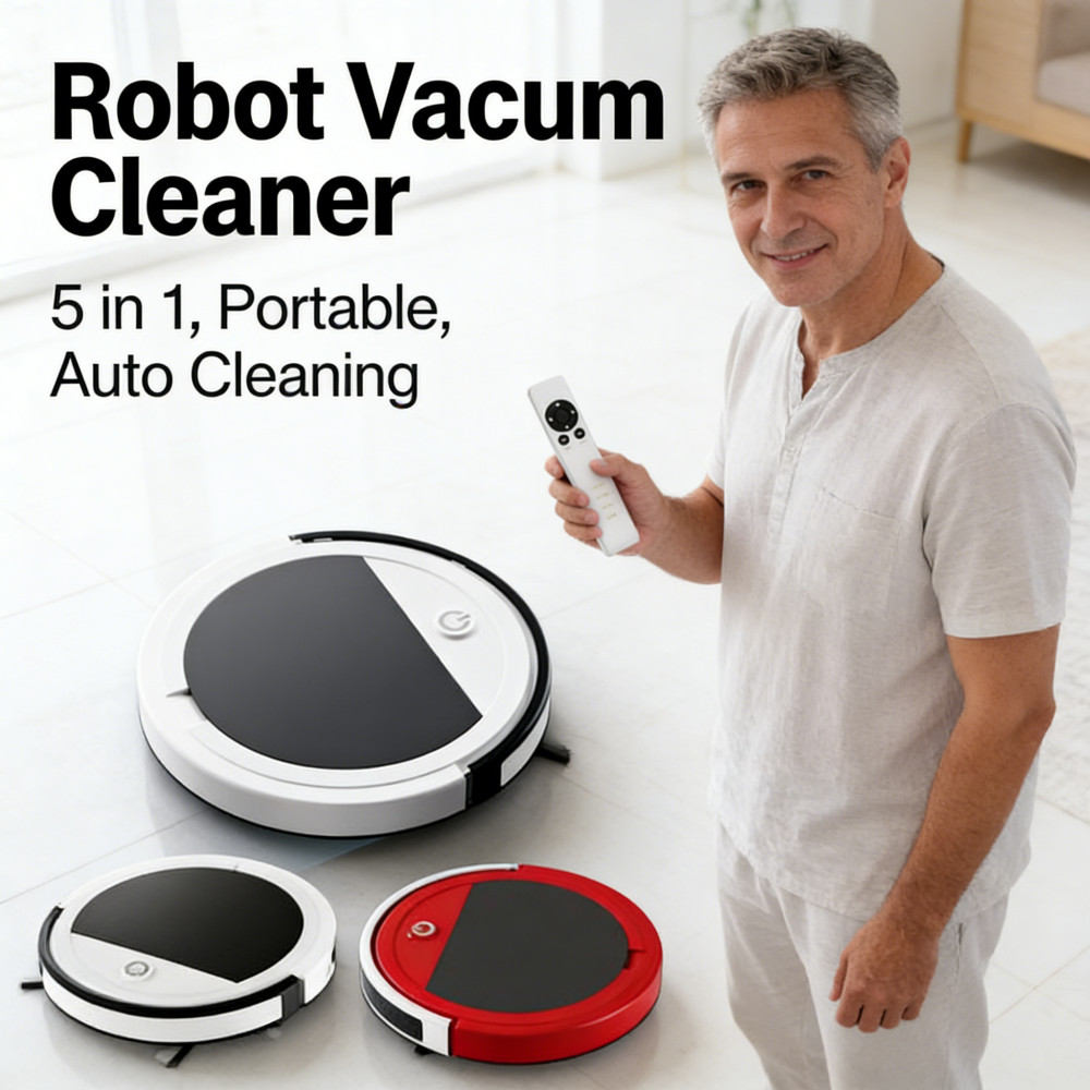 PEMBERSIH DEBU SAPU SMART ROBOT VACUUM LANTAI PEMBERSIH 3 IN 1 Sweep Sweep DEBU DEBU CLEANNERCLEANER