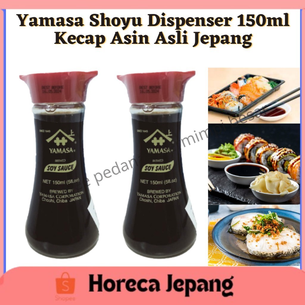 AFF Yamasa Shoyu Dispencer 150ml /Yamasa Soy Sauce 150ml / Yamasa Shoyu /Kecap Asin Asli Jepang/ Kec