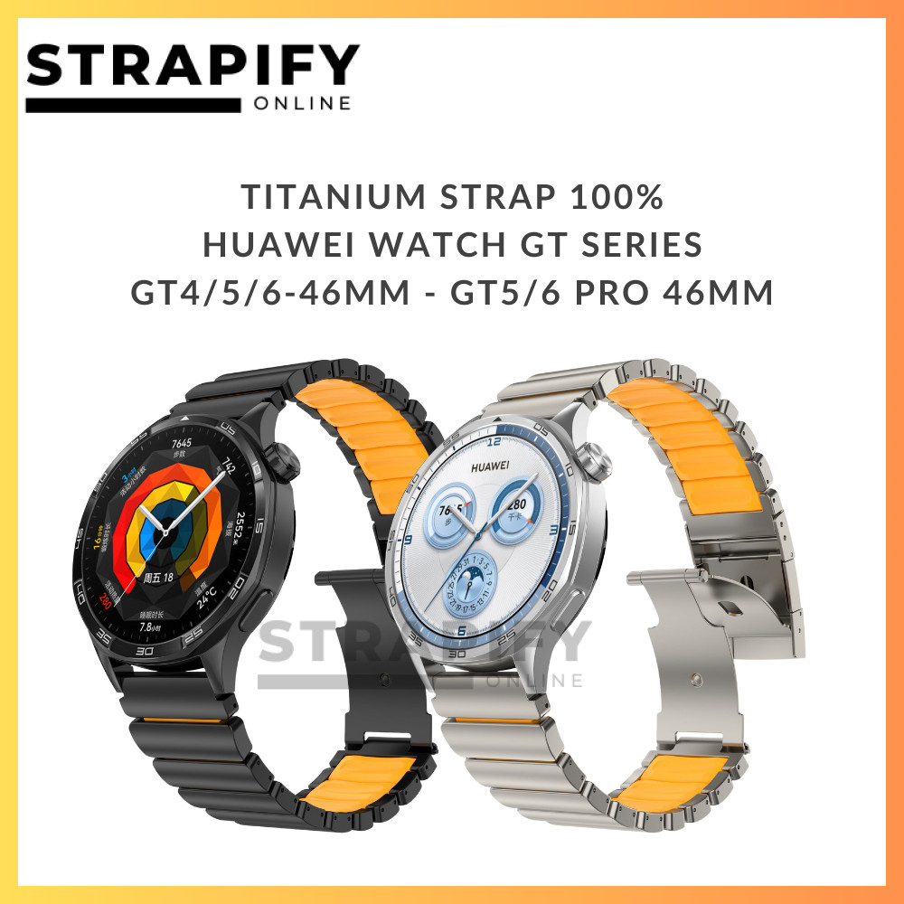 Strap TITANIUM Huawei Watch GT 5 / GT 6 / GT 5 Pro / GT 6 Pro 46mm / Tali Pengganti Premium Huawei W