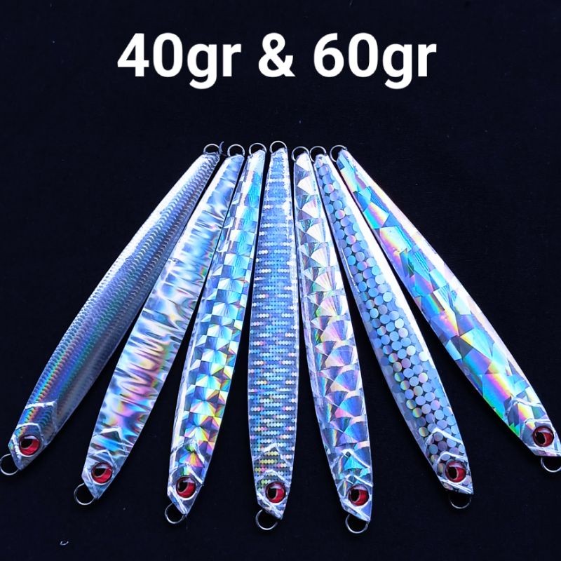 TERBARU metal jig model panjang / long killer murah killer 40gr dan 60gr
