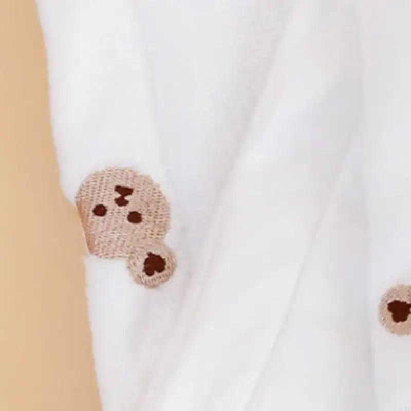 Children Blanket with Attractvie Bear Embroidery Easy Wash Baby Blanket Large Size Child Security Bl