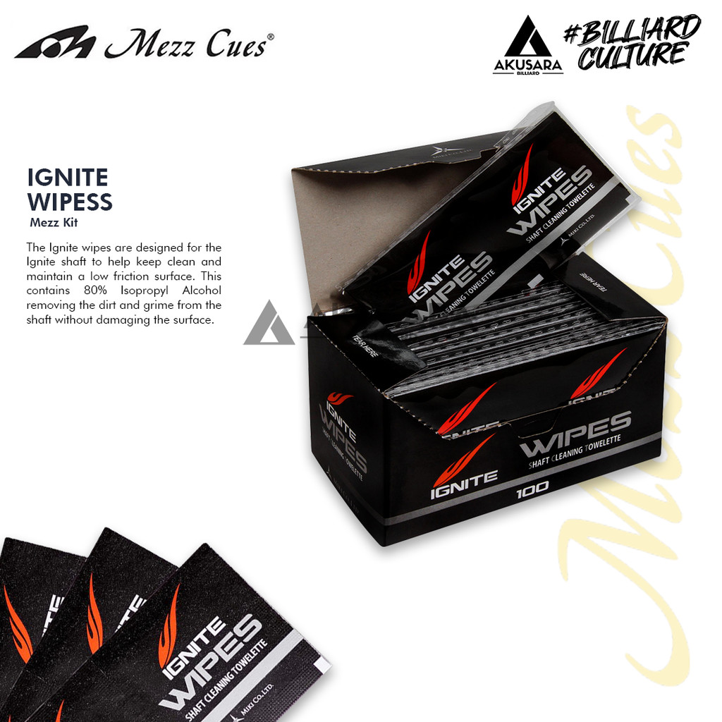 Ignite Wipes Shaft Cleansing Stik Billiard