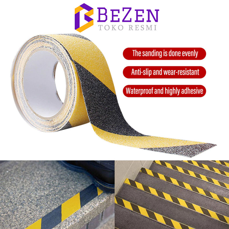 Anti Slip Tape / Tangga Stiker Lantai Antislip Tape Safety Grip / Anti Selip Stiker Solatip Silica /