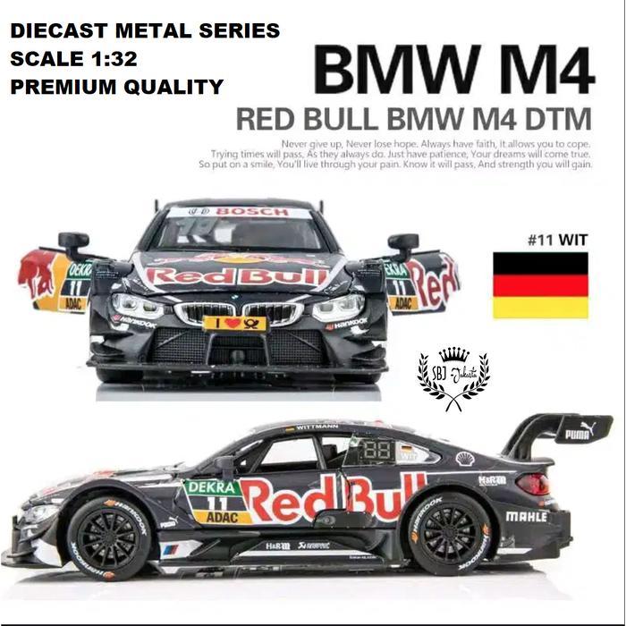 DIECAST MINIATUR MOBIL BMW M4 DTM METAL SERIES 1:32 PREMIUM QUALITY - BMW Bank Hitam