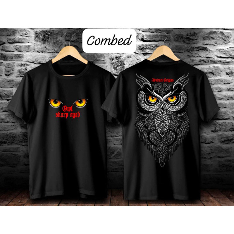 COD kaos distro pria wanita / kaos unisex / kaos premium / kaos motif burung hantu / baju pria style