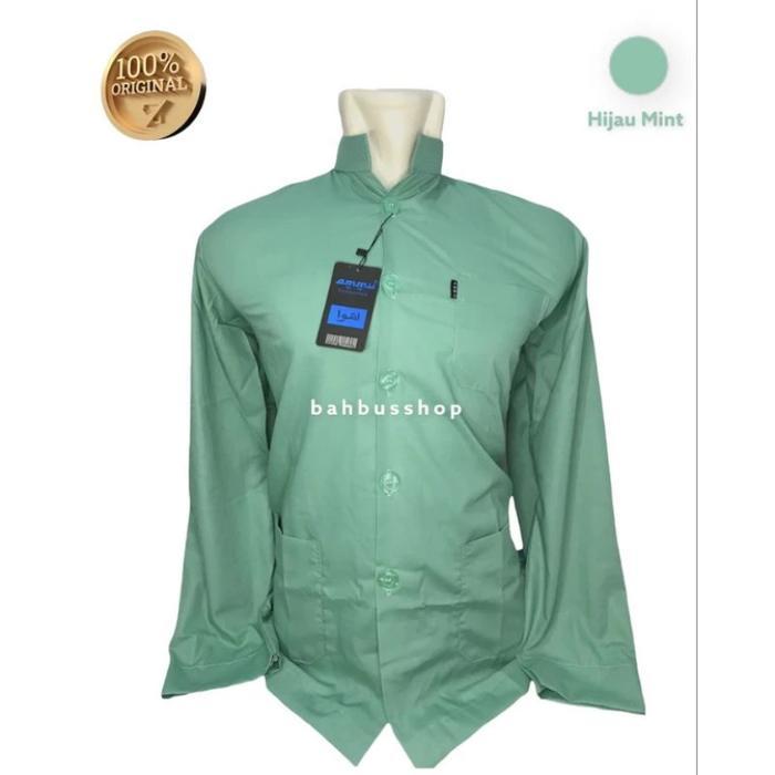 Baju Koko Ammu Collection Haibah Original - warna series Hijau - Hijau mint, S