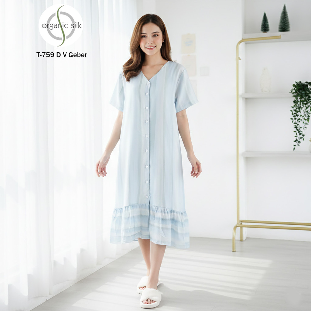 GREET NIGHT WEAR - Daster Organic Silk GREET model : T-759 / DV GEBER
