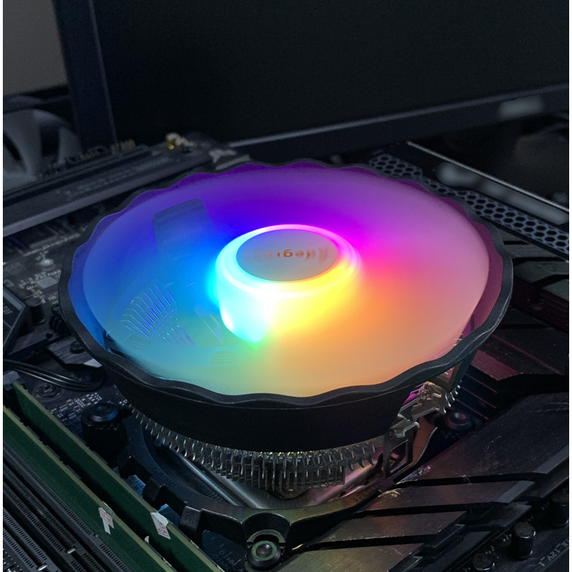 RGB CPU Air Cooler 90mm PC Processor Cooling Fan for Intel LGA1366 1150 1151 1155 1156 1200 1700 X79