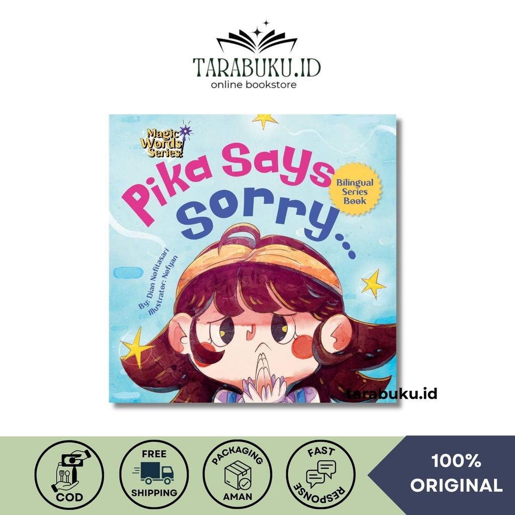 Buku Cerita Anak Bilingual Pika Says Sorry : Magic Words Series | Terang Sejati
