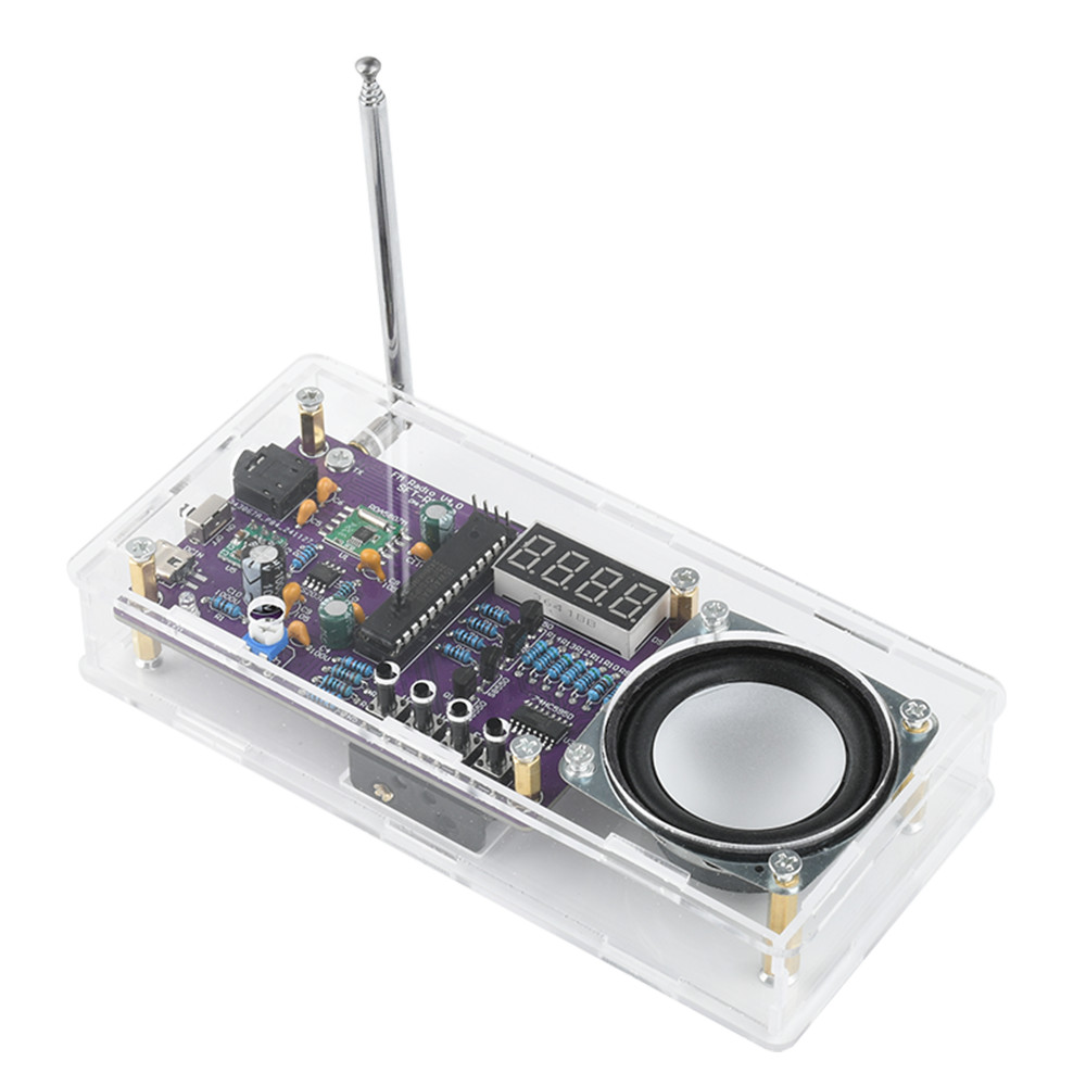 FM Rao Soldering Kit 87.5MHz~108MHZ gital Tube splay FM Rao Electronic Soldering Learning PCB Y Elec