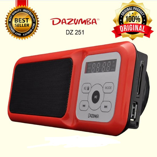 Speaker MURAH Original RUMAH KANTOR Dazumba Speaker Portable ONE PE DZ251 / DZ-251 Komputer