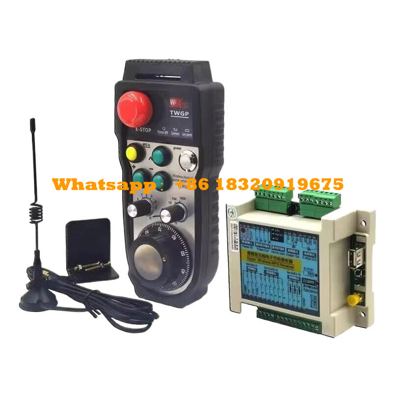 CTWGP 6Axis CNC Manual MPG With Receiver 433MHz Wireless Handwheel 100PPR 40Meter Transmission