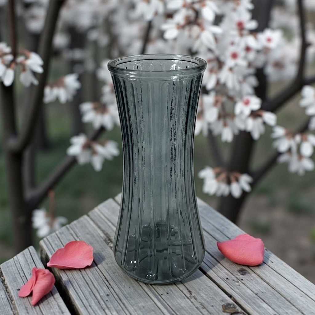 [Bisa COD] Vas Bunga YOKIMA Kaca Bening Estetik / Vintage Glass Flower Vase / Vas bunga estetik / Va