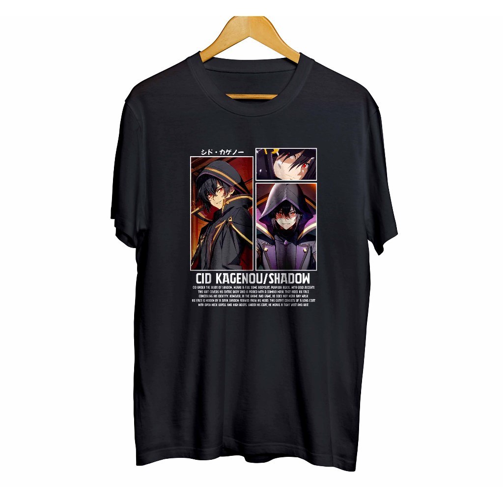 Kaos distro infinite anime KAGENOU CID SHADOW - THE EMINENCE IN SHADOW