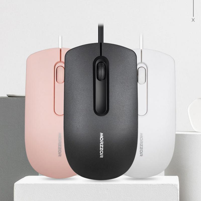 New Wired Mouse USB Optical Mouse Light Scroll Wheel Mice 1200DPI USB Mute Mouse 120cm USB Cable Mic