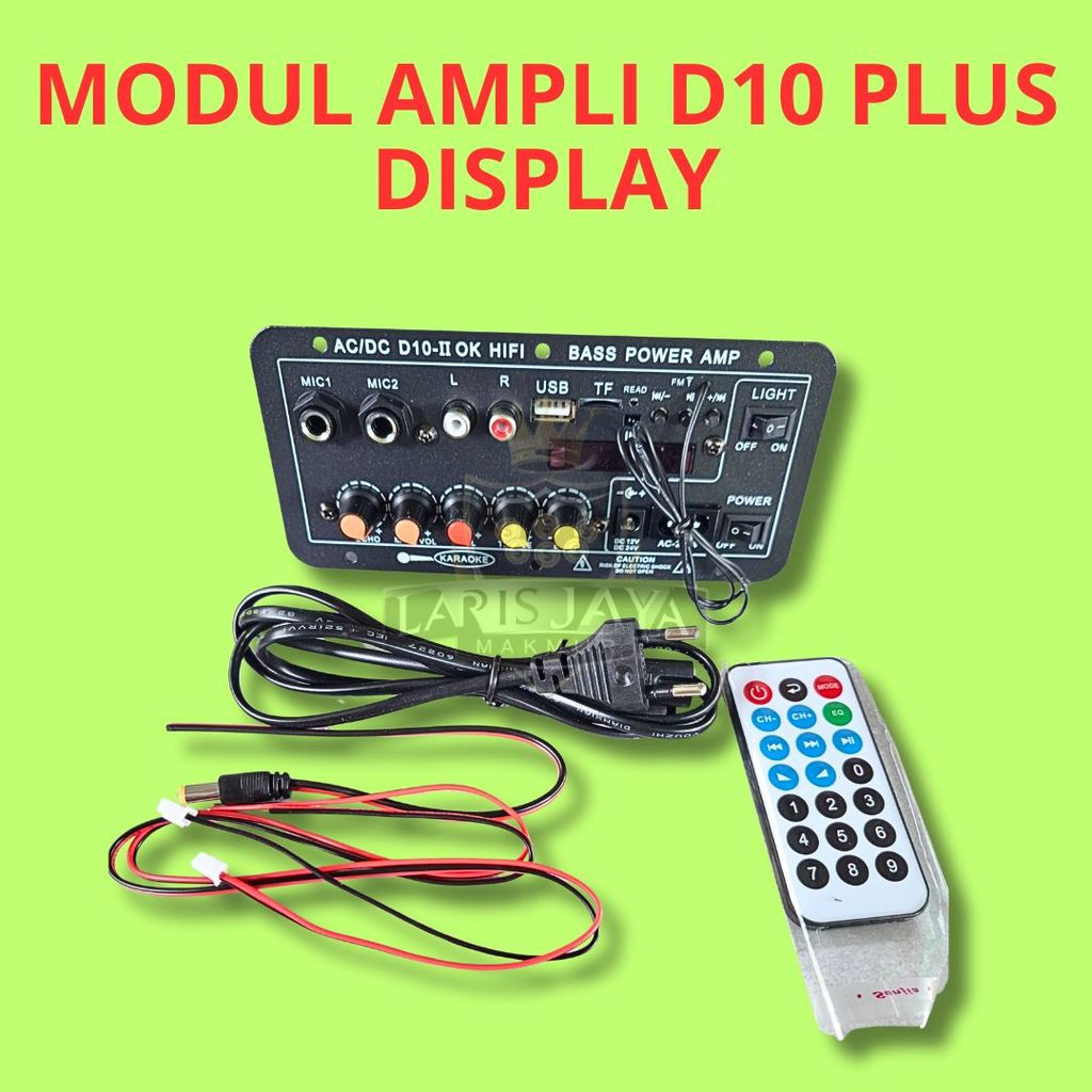 Modul Audio Bluetooth D10 Plus MP3 Display Speaker Aktif