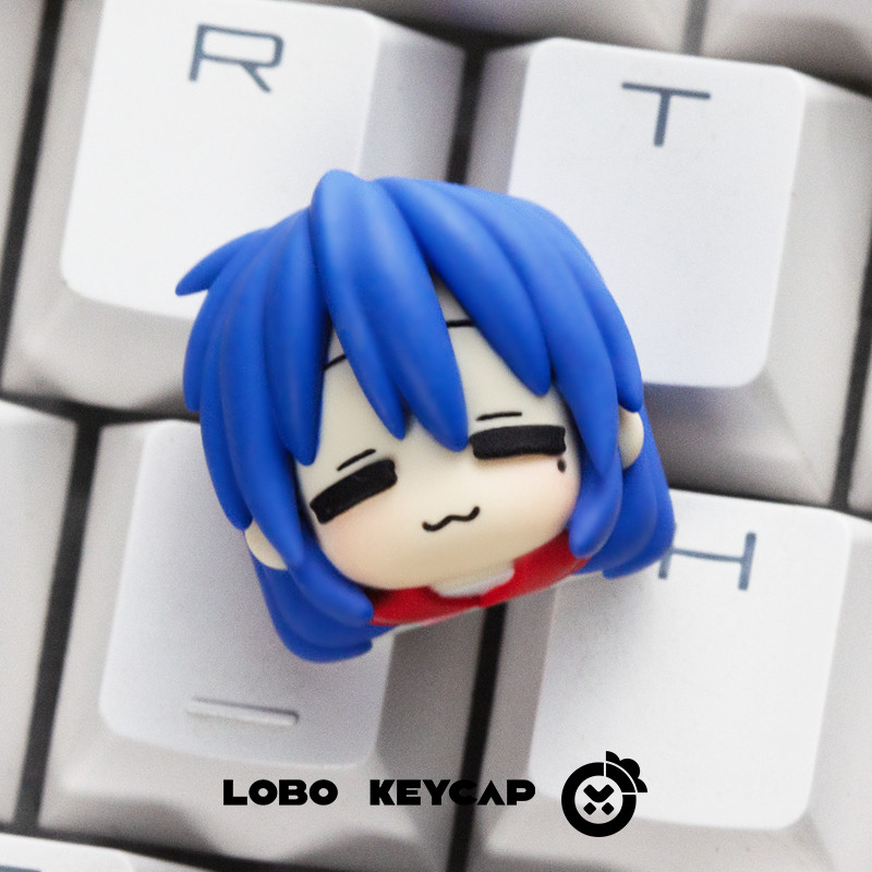Lucky Star Izumi Konata Kawaii Keycaps Anime aracter Merandise Keyboard Accessories Decorative Parts