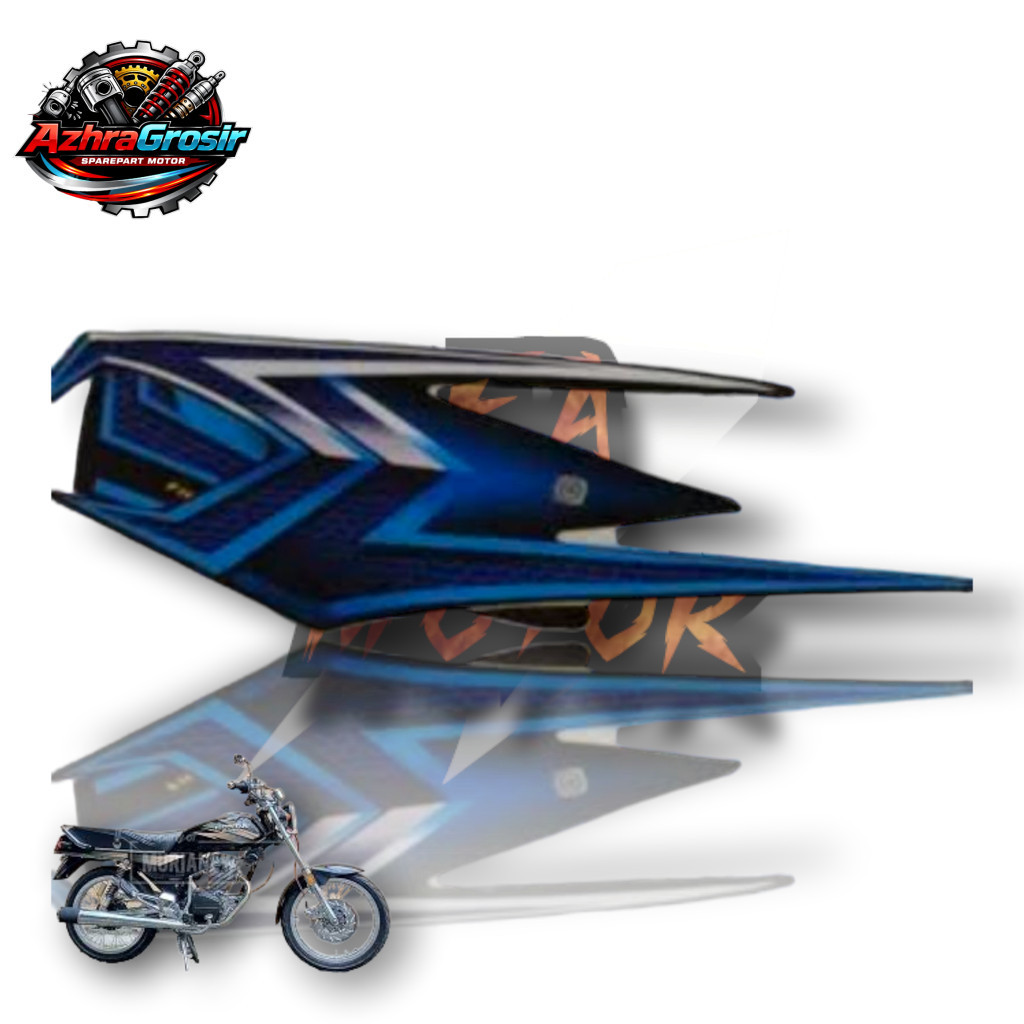 Striping Sticker Motor Yamaha RX KING Tahun 2004 Warna Biru