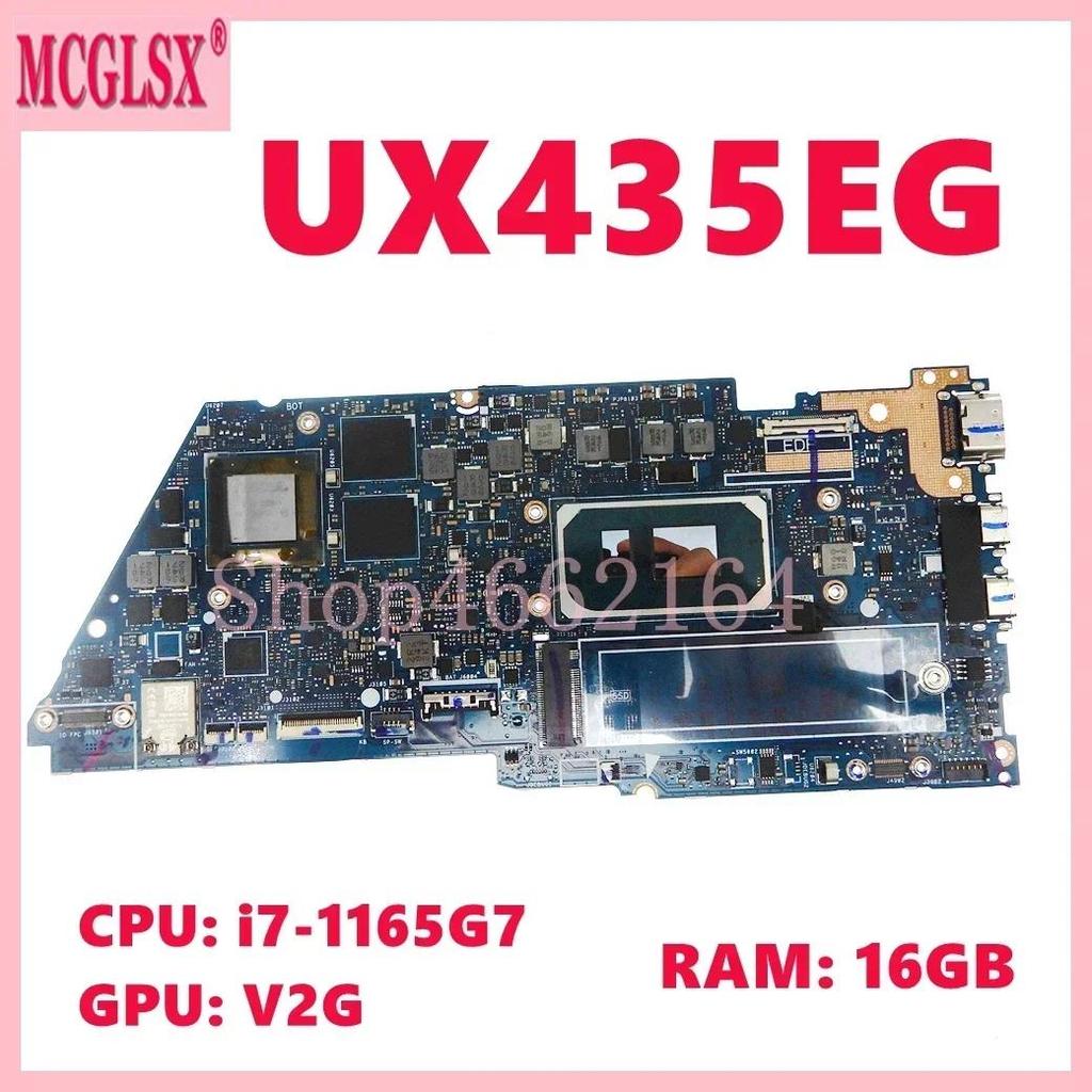 UX435EG i7-1165G7 CPU V2G GPU 16GB-RAM Mainboard For ASUS UX435EA UX435EAL UX435EG UX435EGL RX435E B