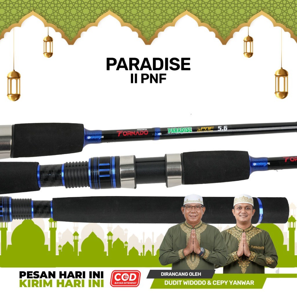 Tornado Paradise Joran Paradise II Power Nano Fiber PNF Handle Full EVA Ringan Kuat Garansi 1 Tahun