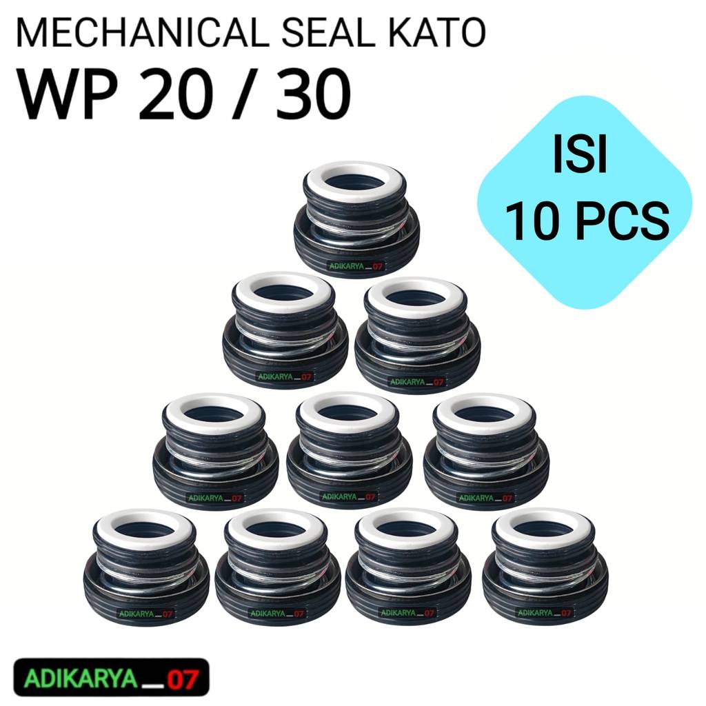 10 PCS Mechanical Seal Kato Pompa Air Sawah 3/4 Seal Mesin Pompa Air Alkon Tipe Wp50 Wp80 2inc 3inc
