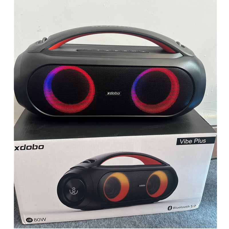 80W highpower XDobo Vibe Plus portable wireless Bluetooth speaker with subwoofer surround sound TWS 