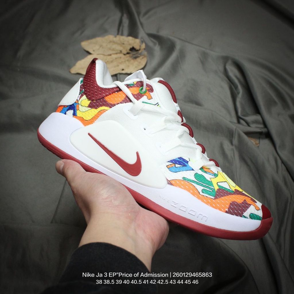 NK JA3 Morant Year of the Horse Limited Edition Sepatu Basket Pria Low Top Performa Tinggi Desain Kh