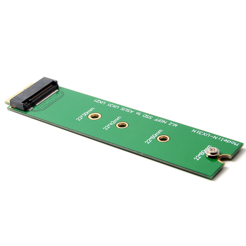 SSD Converter for ZenBook M.2 (NGFF) SSD to 18 Pin SSD Adapter Supports 2230/2242/2260/2280mm M.2 SS