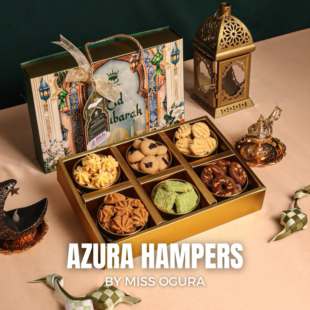 (Ready Stock) Azura Hampers Lebaran Idul Fitri Eid Mubarak Ramadhan Kue Kering Cookies by Miss Ogura