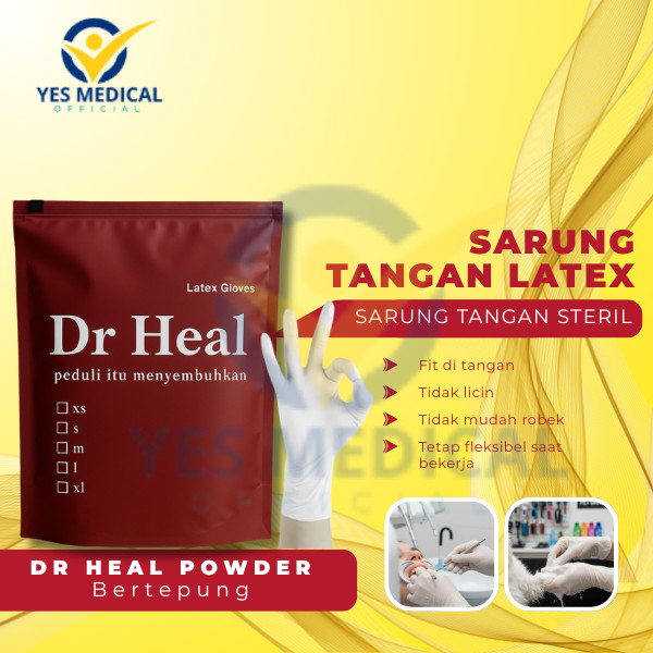 Sarung tangan karet latex powder / hand gloves latex / Sarung Tangan kesehatan /handscoon medis / sa