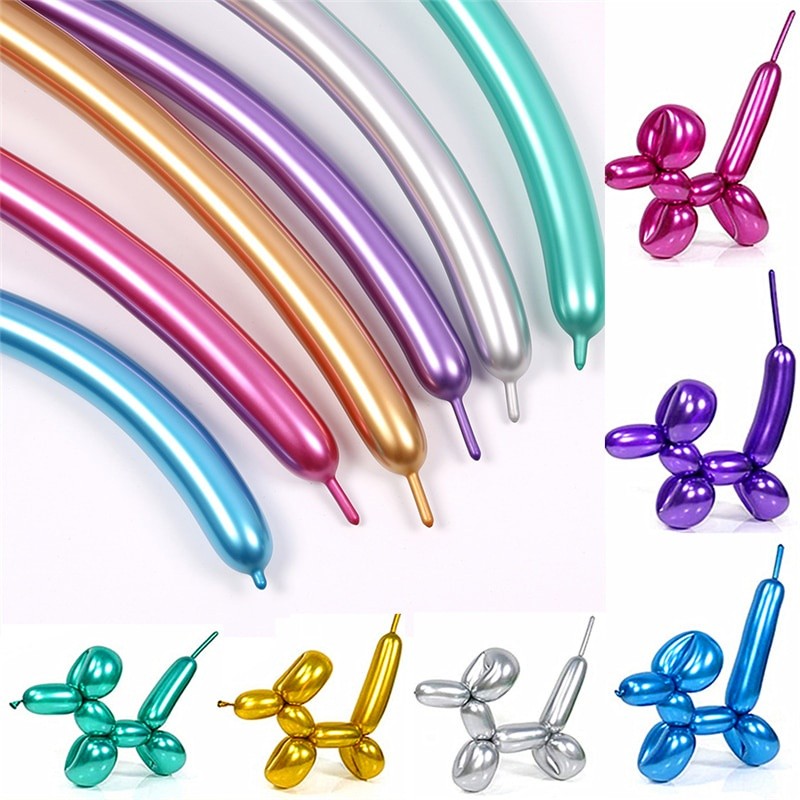 Balon Panjang Bisa Dibentuk / Balon TWIST CHROME Bahan Buket  Dekorasi Ulang Tahun Anak 1 pcs TWINKL