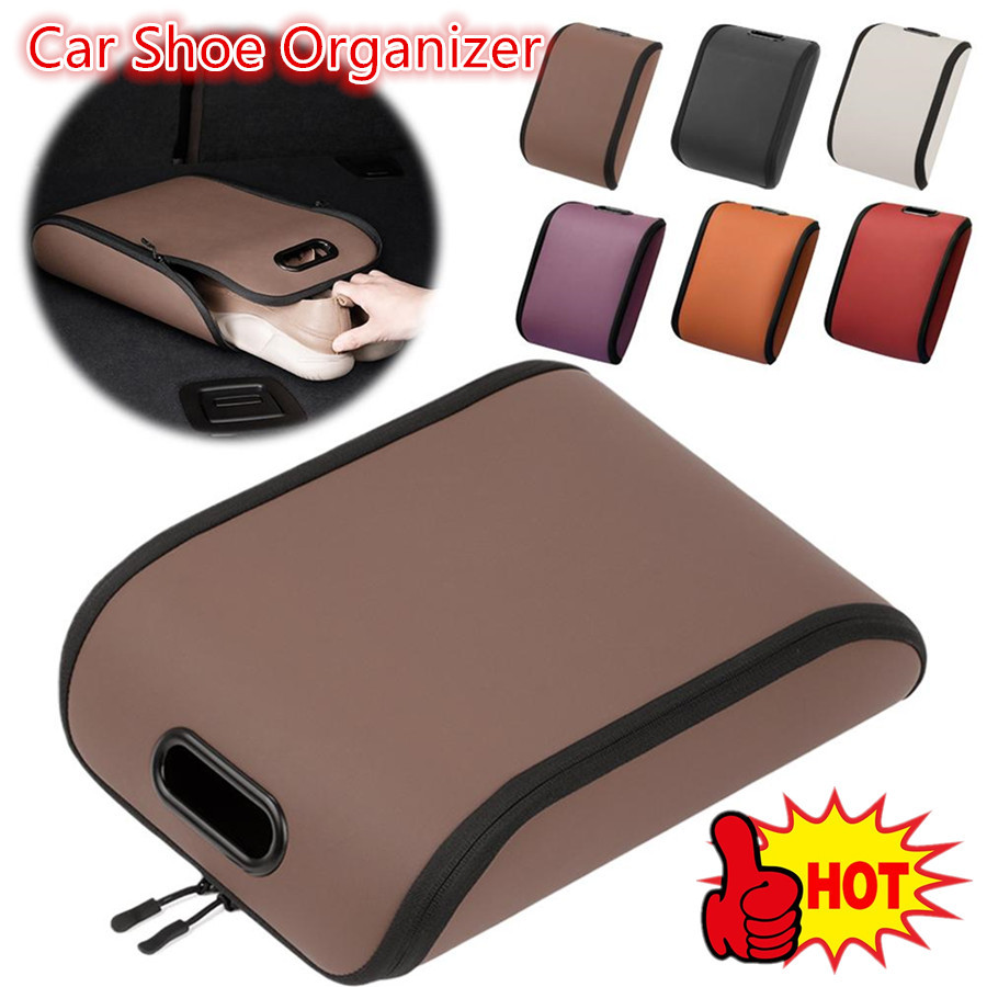 Car Shoe Organizer Front Seat Car Interior Accessories Trunk Shoe Storage Handheld Portable Car Shoe
