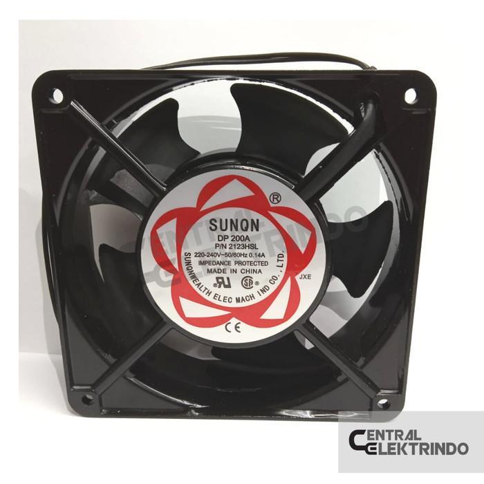 Fan AC Sunon Tipis 12x12x2,5 cm Cooling Fan 220v Fan ac sunon 12cm - Sunon Tipis
