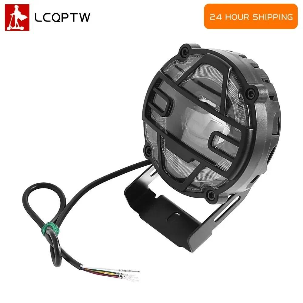 Lampu Depan Skuter Listrik 36V 48V Lampu Utama Kendaraan Salju Off-road Klakson Lampu Depan Paduan A