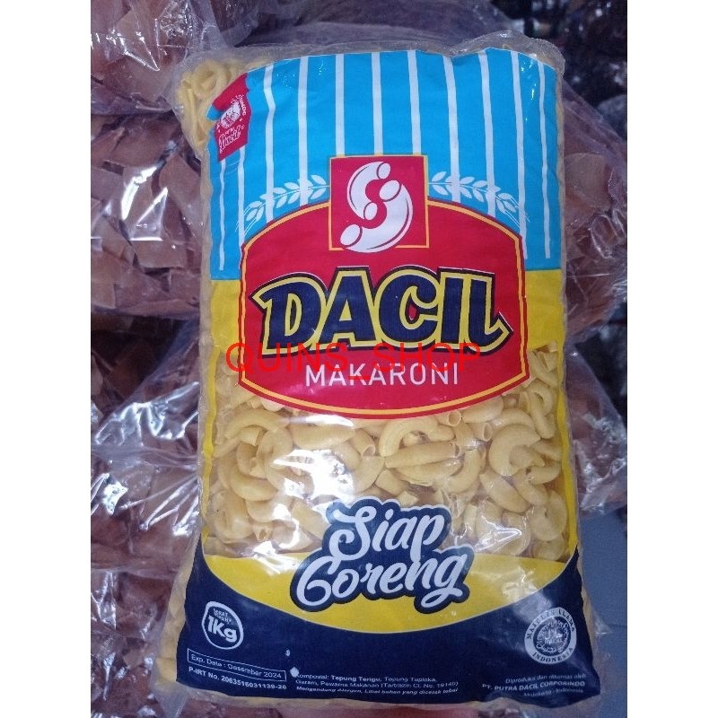 MAKARONI BANTET 1KG / MAKARONI BANTET MENTAH 1KG / MAKARONI DACIL 1kg / MAKARONI BANTET SIAP GORENG 