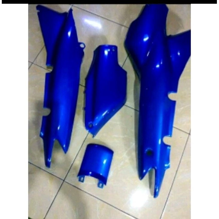 COVER BODY BODI BELAKANG KANAN KIRI SUPRA X LAMA SUPRA FIT LAMA WARNA BIRU