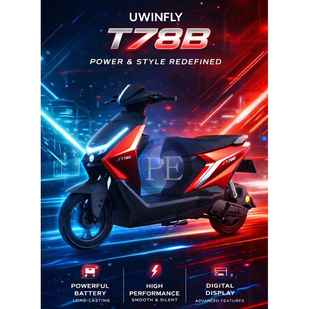 NEW I Sepeda Listrik Uwinfly T78B Power motor 800W Battery Lithium Swap Fast Charging 48V 18Ah