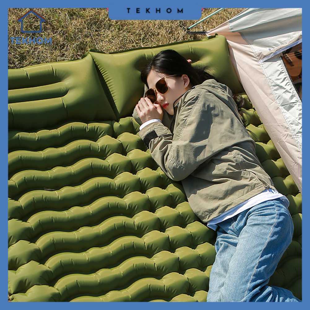 HUANQ Kasur Matras Angin Manual Sleeping Pad Waterproof Double - HQ-200