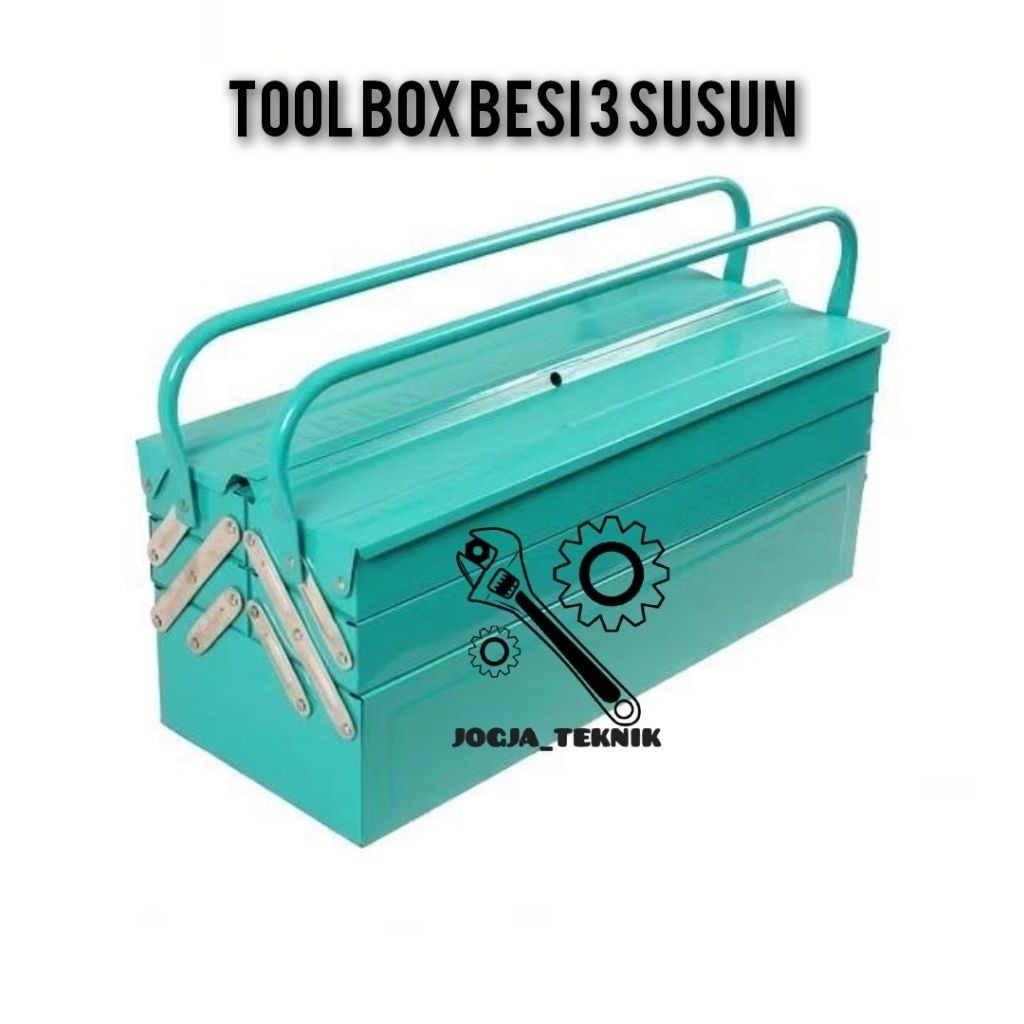 Wipro Tool Box Besi 3 Susun TBB-03 / Kotak Perkakas Kunci Tool Box Susun Wipro