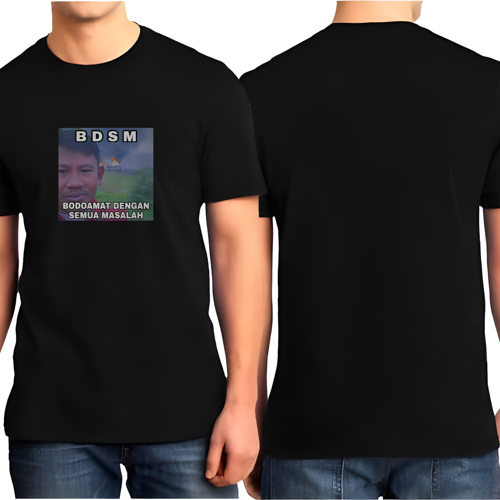 PL.OFC | KAOS MEME STIKER WA BDSM 2| Desain DTF Pria & Wanita TC