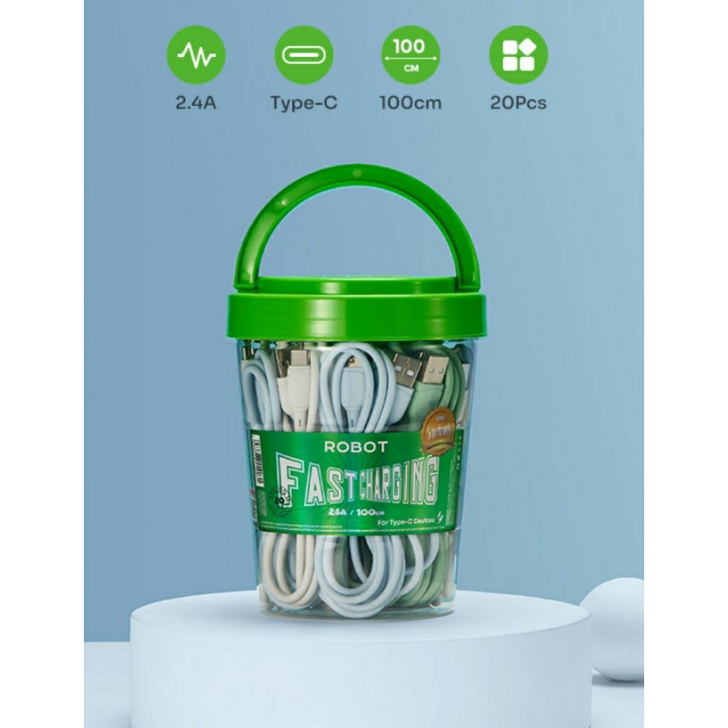 Kabel Toples Robot Tipe-C RBC 100 ( 1toples isi 20pcs)